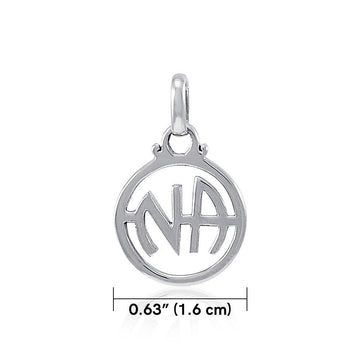 NA Recovery Solid White Gold Pendant WPD4341 - Jewelry